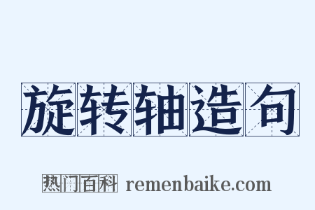 旋转轴造句是什么意思的图片